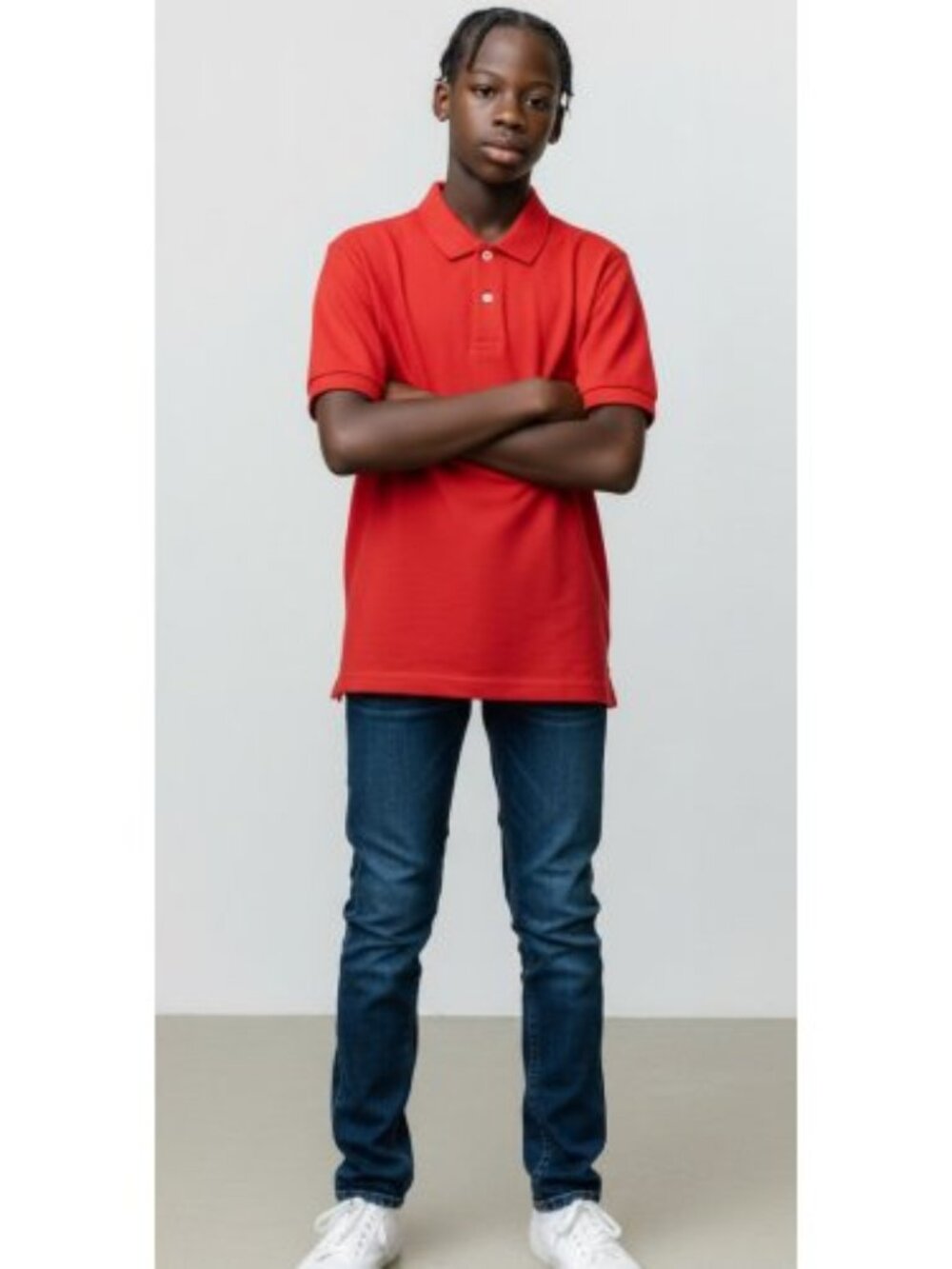 ARIZONA JEANS Red Short Sleeved Polo Top Boys Size 8